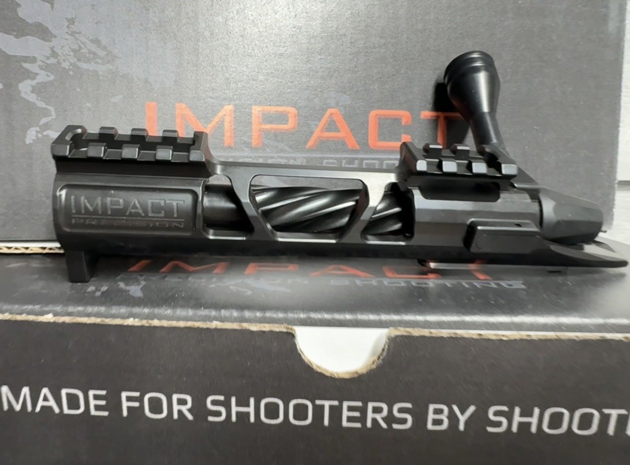 Impact Precision short action with spiral-fluted bolt and picatinny rail