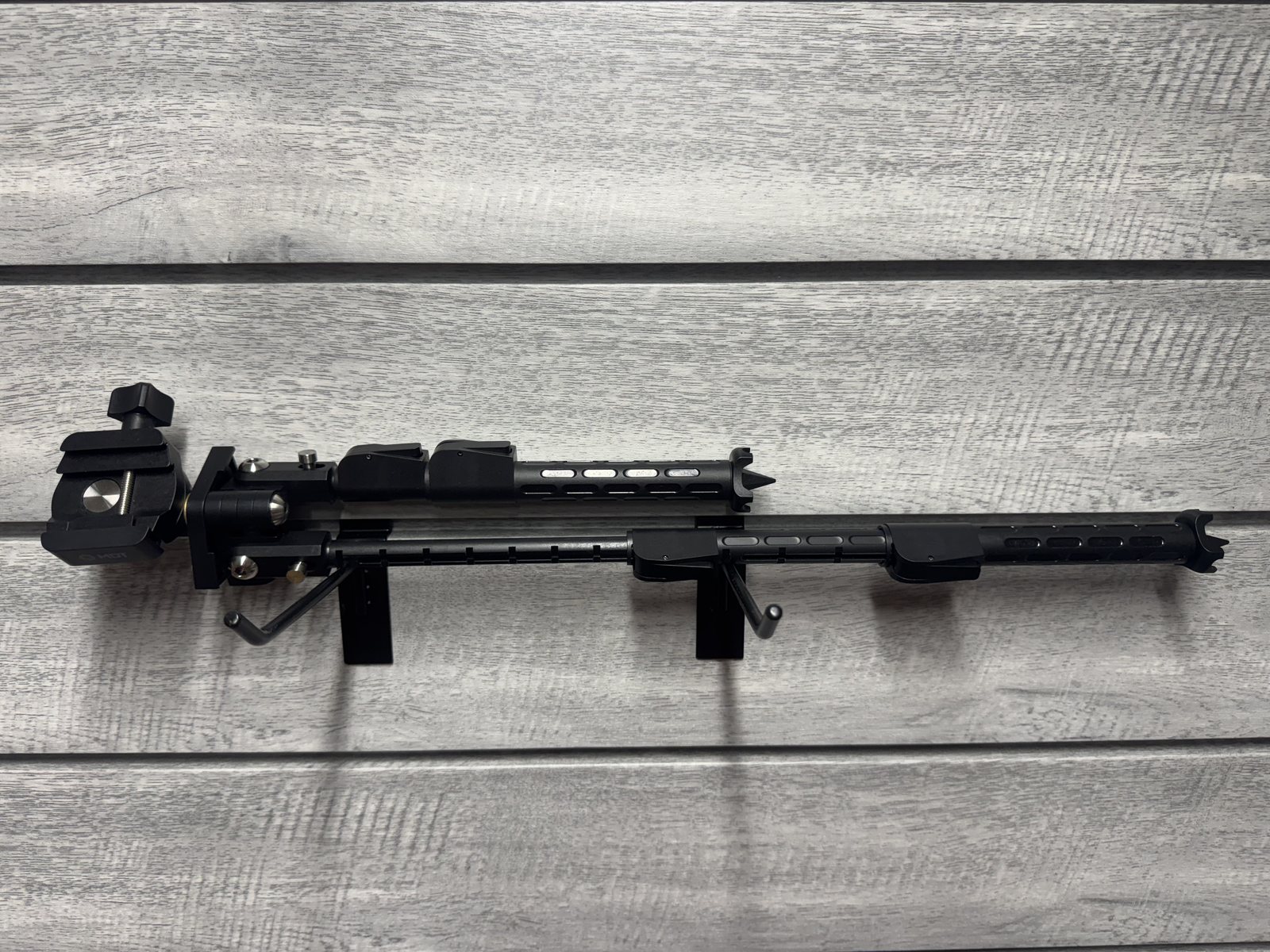 MDT bipod mounted, side view